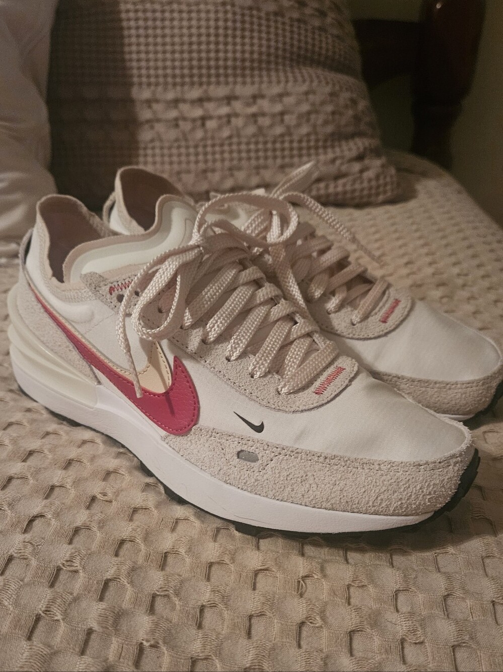Nike Waffle One SE "Sail Gym Red" Women's Sneakers